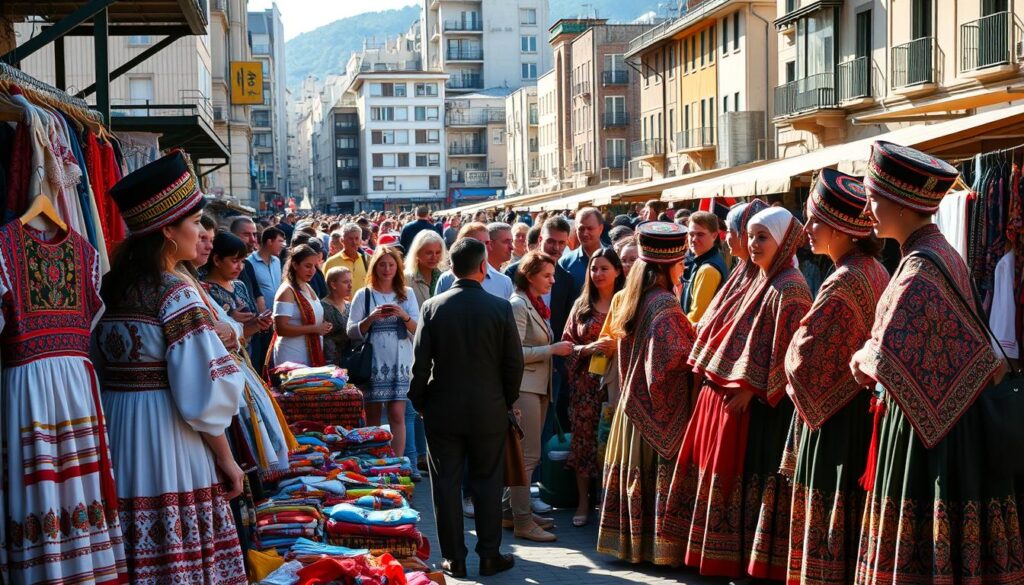 baju tradisional Ossetia Selatan di pasar internasional