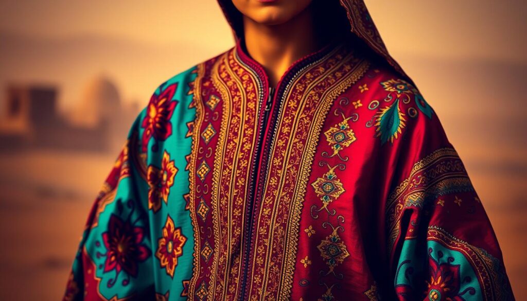 desain baju tradisional Maroko