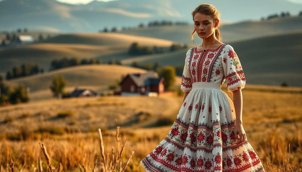 desain busana tradisional Latvia