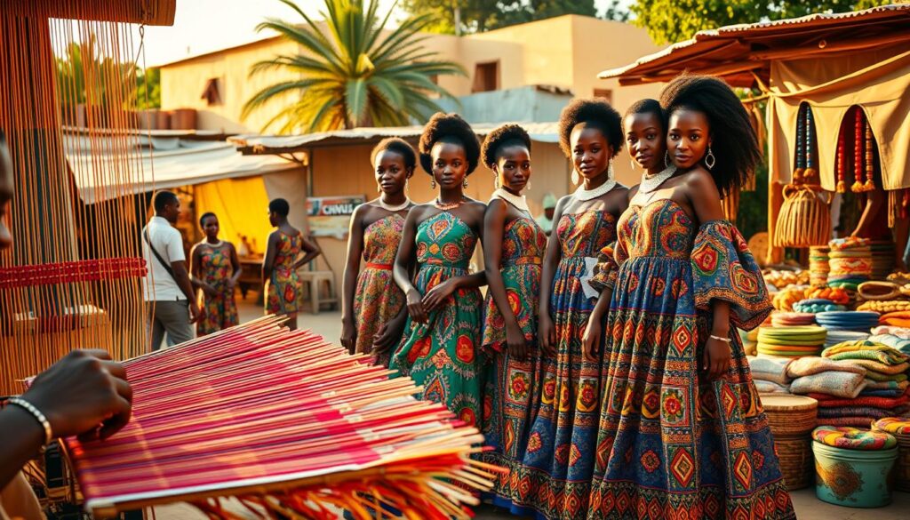 gaya fashion Mozambik tradisional