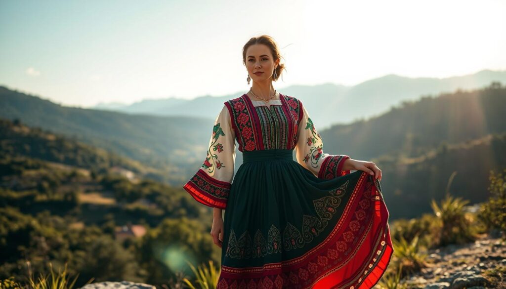 gaya pakaian Montenegro tradisional