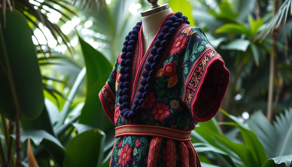 karya seni dari baju adat Mikronesia