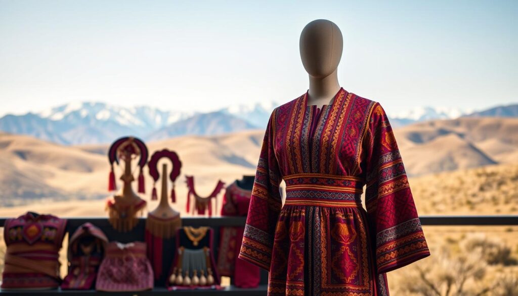 model baju tradisional Kirgizstan