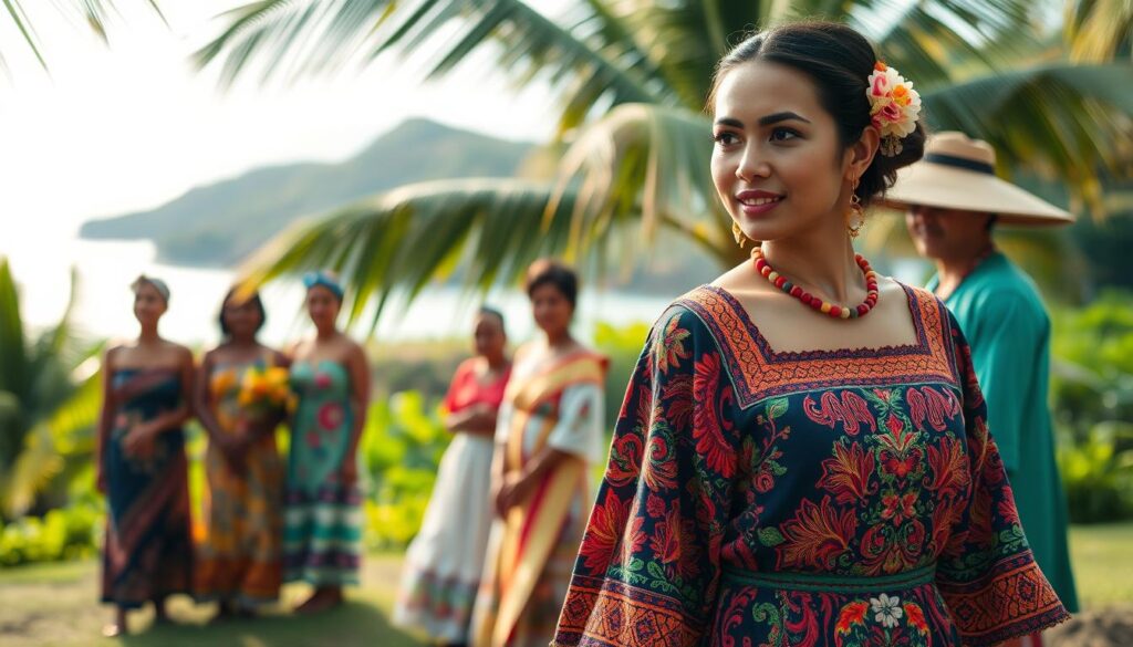 variasi baju tradisional Mikronesia