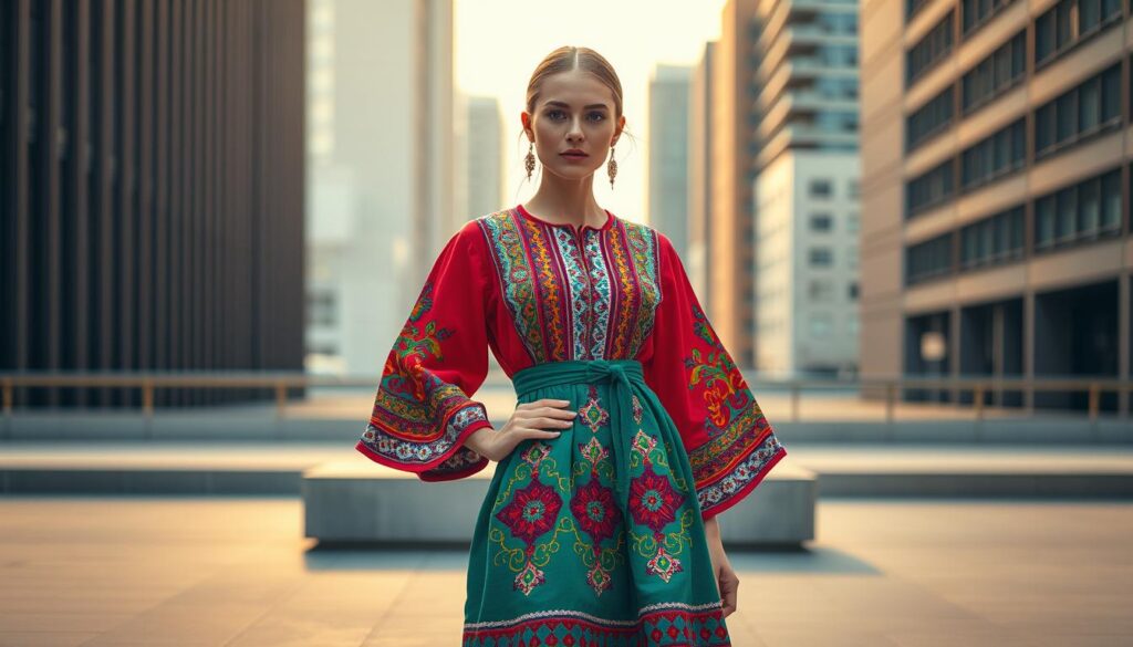 baju tradisional Ukraina modern