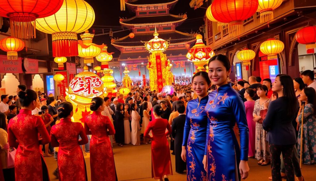 busana Vietnam dalam festival