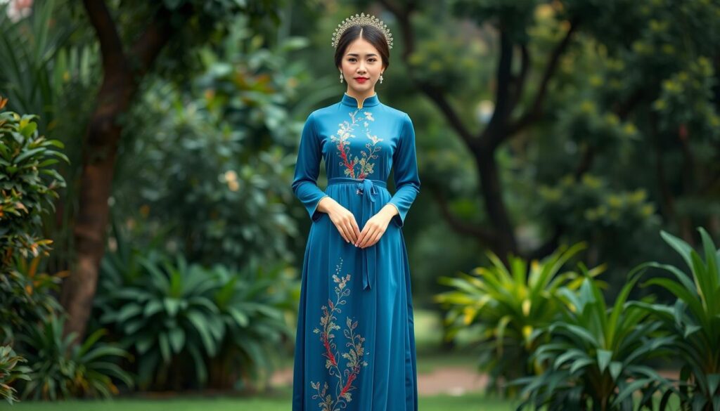 desain baju Vietnam tradisional