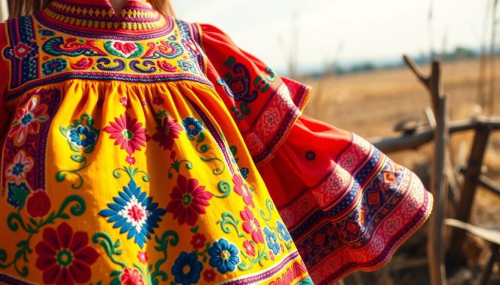 desain baju tradisional Rumania