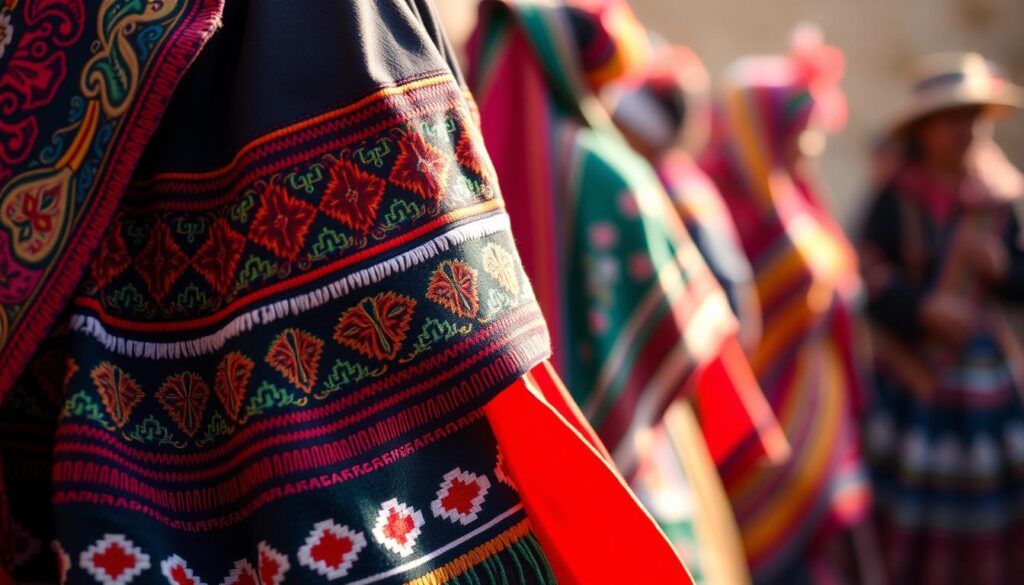 simbolisme baju tradisional Peru