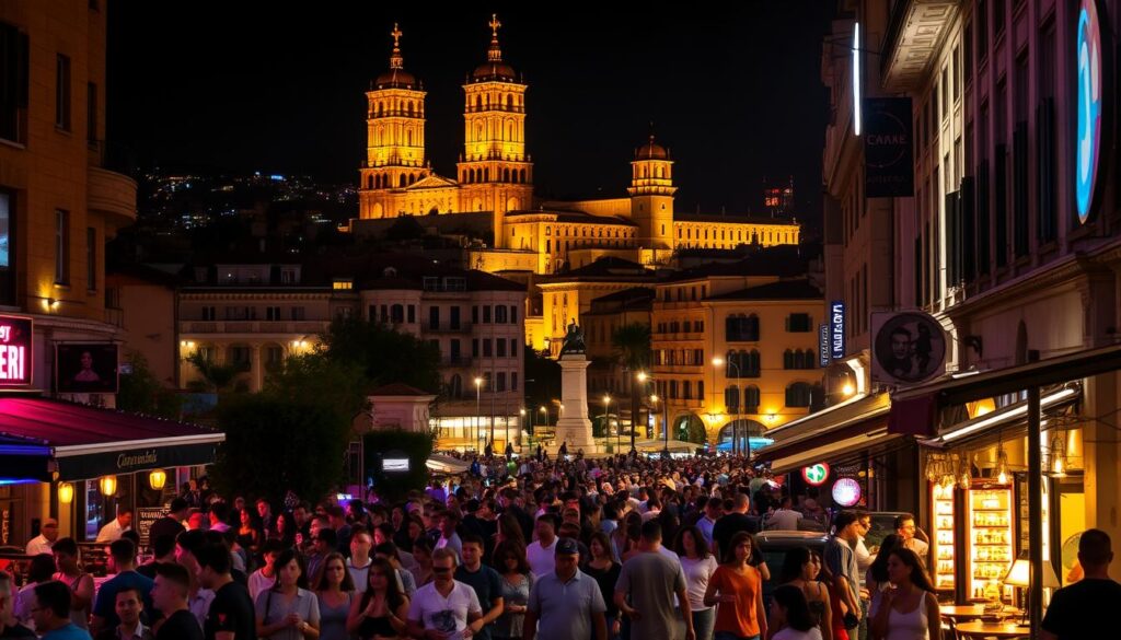 Kehidupan Malam di Tirana