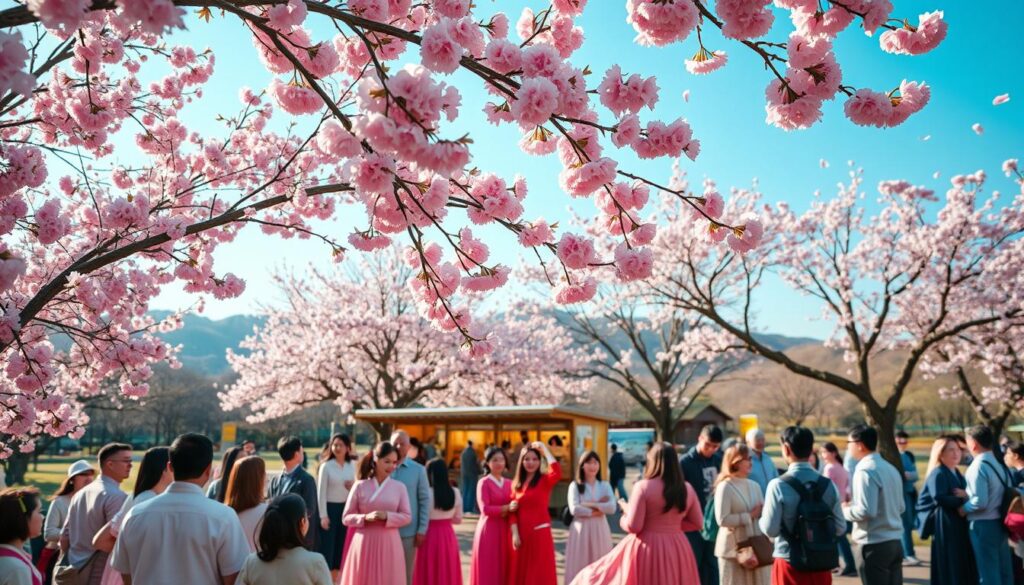 Festival Bunga Cherry Blossom Korea Selatan